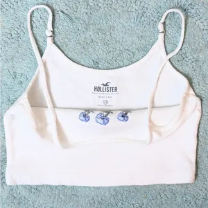 Hollister Baby Cami Crop Tank - White - XS thumbnail 5