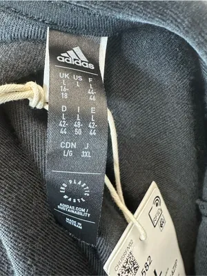 Adidas Women's Large Black Velour Half-Zip Hoodie with Gold Logo thumbnail 6