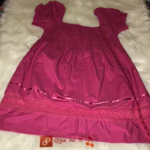Rue 21 Pink Baby Doll Top Medium May fit like JUNIORS DUE TO BRAND 🆕 thumbnail 4