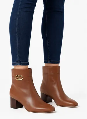 Ralph Lauren Lauren tan leather ankle boots thumbnail 1