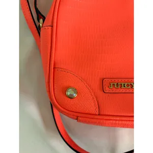 Juicy Couture Neon Orange Crossbody Bag Y2K Barbiecore Citrus Pop‎ Purse Bright thumbnail 12