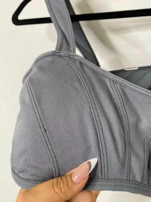 Alo Yoga Alosoft Sunray Bra Steel Grey thumbnail 8