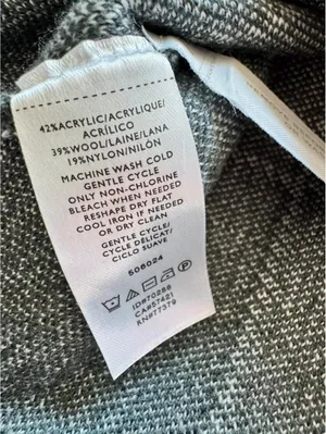 Ann Taylor Grid Knit Mock Neck Sweater Top Size S Minimal Chic thumbnail 4