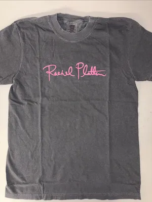 Sz Xs new Rachel Platten Gray Tee with Pink Script Logo this is my fight song thumbnail 1