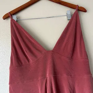 Free People Never Let You Go Boho Tie Back Tank in Rust Size Large thumbnail 8