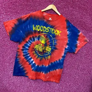 Woodstock Peace Festival tie dye Tshirt size Extra Large thumbnail 3