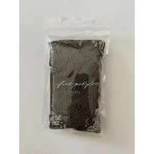 Free People Starcrossed Monogrammed Tights NEW by Hansel From Basel Black S/M thumbnail 3
