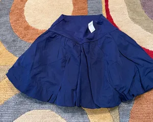 NWT Offline By Aerie Bubble Hem Mini Skort Navy Blue Size Small thumbnail 1