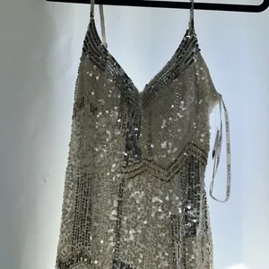 NWT Scala Sequin Mini White Cocktail Dress size 8 thumbnail 2