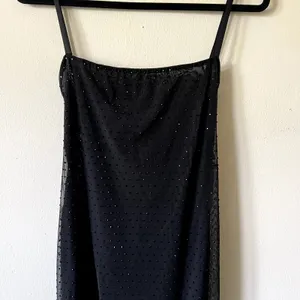 Oh Polly Celandine Sheer Embellished Backless Maxi Dress in Black size 4 New thumbnail 7