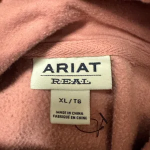 2188 | Ariat Re-AL Logo Western Fleece Pullover Hoodie Rose Pink Womens XL thumbnail 7