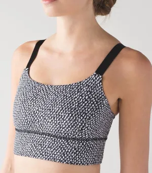 Lululemon Both Ways Bra Scatter Star Arctic Grey / Black Size 4 C26-025 thumbnail 1