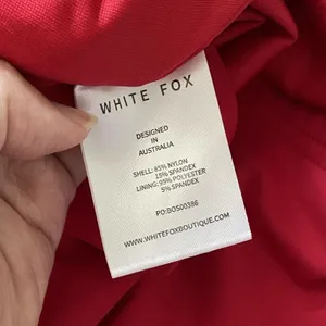 White Fox Dress strapless cutout mini womens Red medium going out clubbing sexy thumbnail 5