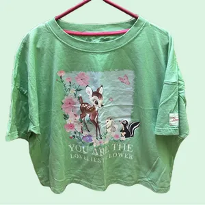Womens Disney Green Bambi T-Shirt size M thumbnail 2
