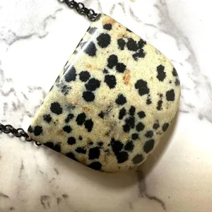 Dalmation jasper pendant necklace thumbnail 9
