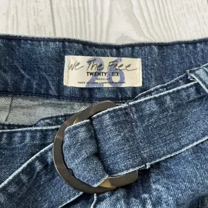 Free People Jade Belted Denim Skirt thumbnail 6