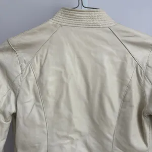 Arden B. Ivory Leather‎ Y2k VTG Moto Jacket Womens Small Full Zip Biker thumbnail 10
