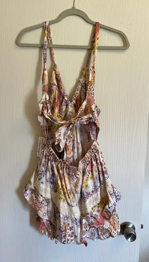 Illa Illa Floral open back romper thumbnail 1