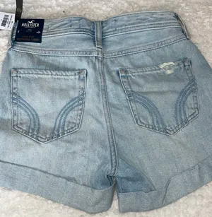 Hollister High Rise Distressed Mom Shorts thumbnail 2