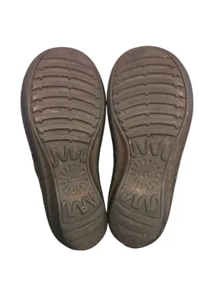 UGG Australia Anila Slip on Winter Clog Shoes Womens Size 6 Black Leather EUC thumbnail 6