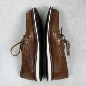 Roper Brown Leather‎ Hand Painted Cactus Skull Boat Shoes Moccasins 9 thumbnail 11
