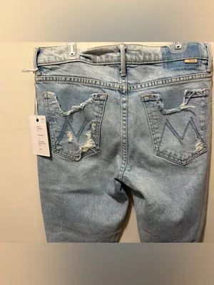 Mother Superior The Rascal ankle undone distressed size‎ 25 Sample Blue thumbnail 13