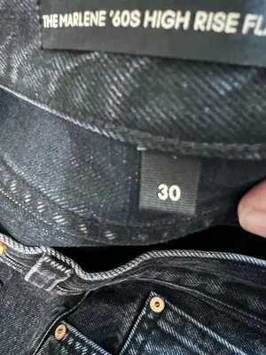 Denim Forum Aritzia Black The Marlene 60’s‎ High Rise Flare Jeans thumbnail 11