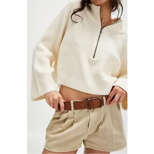 NEW Free People Sugar Ivory Greta Half Zip Pullover Sweater Sz XL NWOT thumbnail 11