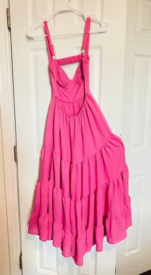 Princess Polly Joella Midi Dress Pink thumbnail 3