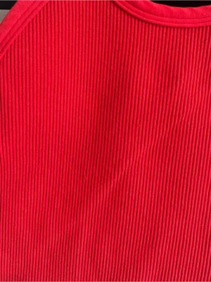 Free People Movement Happiness Runs Tank in Red thumbnail 4