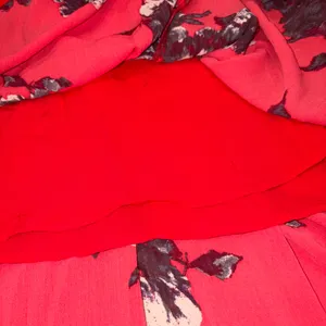 Free People Red Floral Flutterby Sleeveless Pleated Swing Dress 12 thumbnail 8
