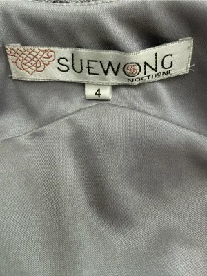 Sue Wong Cocktail Dress Size 4 Sequins Soutache thumbnail 5