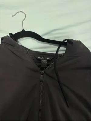 Athleta Soft Stream Zip-Up Hoodie Gray thumbnail 2