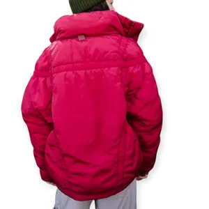 NEW With Tag Free People Movement Cranberry Red Shirr Enough Primaloft Insulated Puffer Coat Jacket Small thumbnail 3