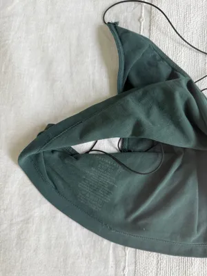 Intimately Free People dark forest green strappy back bralette tank thumbnail 3