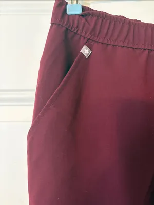 FIGS Technical Collection Joggers in Burgundy thumbnail 4