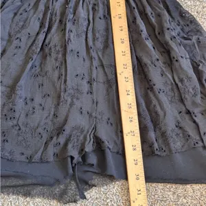 Zimmermann Black Silk Eyelet Mini Dress Womens 0 Whimsygoth Witchy Goth Damaged thumbnail 4