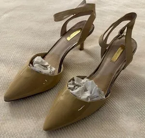 Louise et Cie Esperance Bisque Nude Patent Pointed Toe Pumps Size 9 - See Pics thumbnail 1