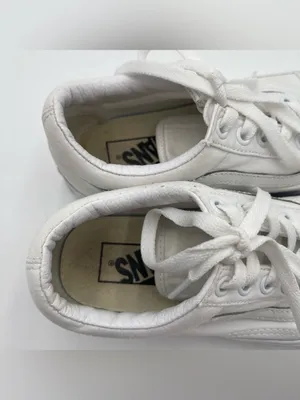 VANS Old Skool Platform White Shoes Women’s Size 7 Unisex Skate Sneakers Casual thumbnail 8
