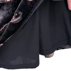 Eliza J Velvet Burnout Cape Sleeve Floral Paisley V Neck Dress Size 16 Feminine thumbnail 12