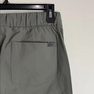 Figs FigsPro Skinny Zip Fly Elastic Waist Trouser Agave Green Scrub Work Pants S thumbnail 11