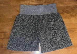 Medium Greenish Gray Snakeskin NVGTN Shorts  thumbnail 2