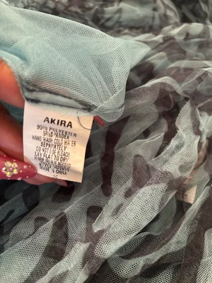 AKIRA Olive Sage Printed Spaghetti-Strap Maxi Dress thumbnail 4