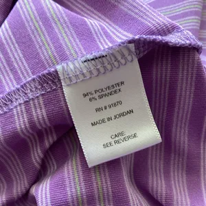 Tommy Armour Dri-Logic Golf Polo Shirt Top Women’s Size Small Striped Purple thumbnail 7