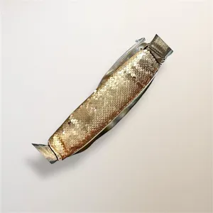 New Nicole‎ Miller Gold Sequin Shoulder Bag Clutch Evening Purse Holiday Party thumbnail 9