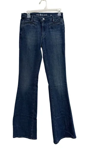 MiH Jeans The Marrakesh Mid Rise Kick Flare Jeans Winger Wash Blue Size 26 thumbnail 1
