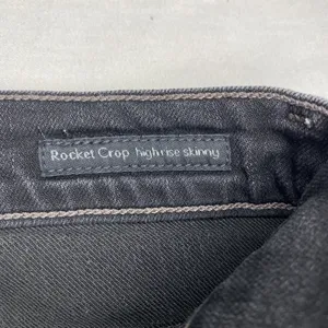 Citizens of Humanity Rocket Crop Women's Sz 25 Black Distressed Skinny Jeans EUC thumbnail 5