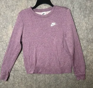 Nike Sweatshirt‎ Women size small Purple Crew Neck Pullover Long Sleeve thumbnail 1