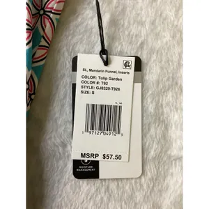 Tail White Label Womens Tulip Garden Sleeveless Golf Top Mandarin Funnel GJ8329‎ thumbnail 4