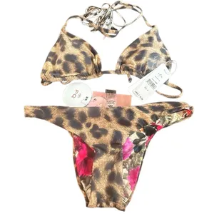 New. PILYQ jungle print bikini. Small. Retails $149 thumbnail 4